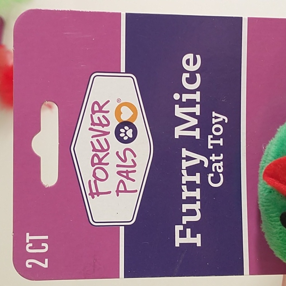 Forever Pals Cat Toys Festive Donut and Furry Mice - Picture 2 of 7